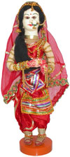 Handmade Traditional Indian Collectible Costume Doll Home Decor Artifact Figures