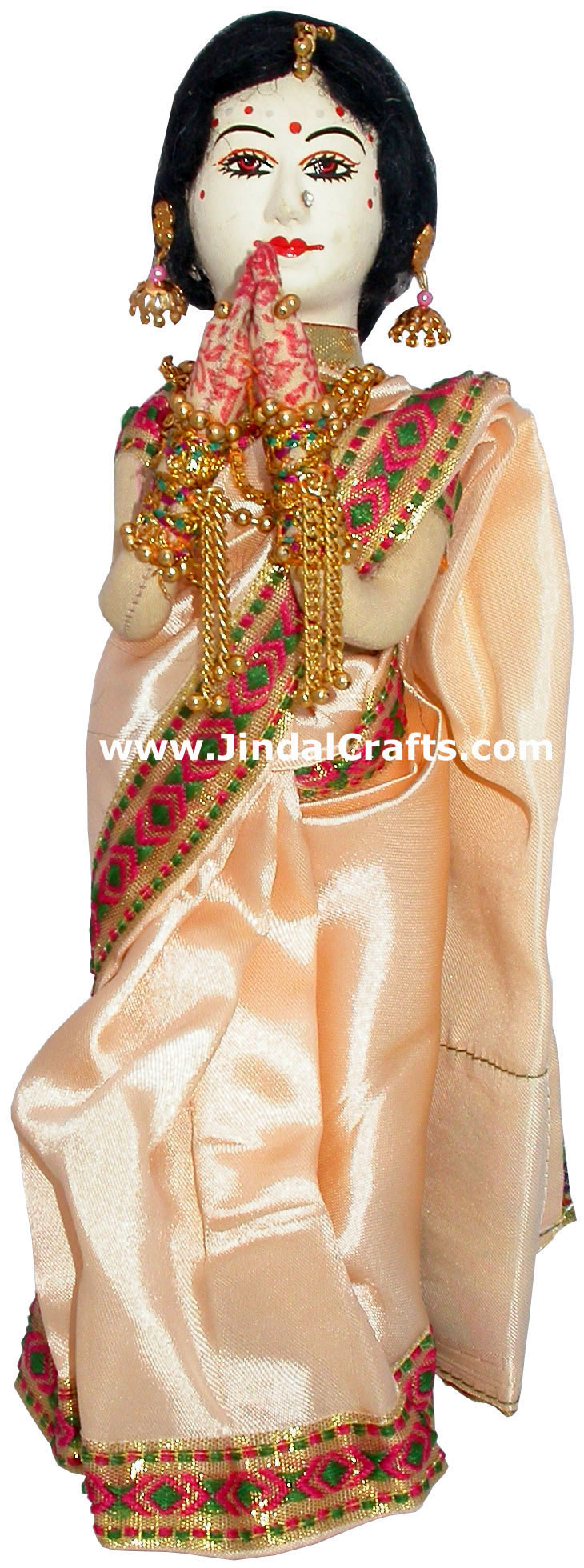 Handmade Traditional Indian Collectible Costume Doll Home Decor Artifact Figures