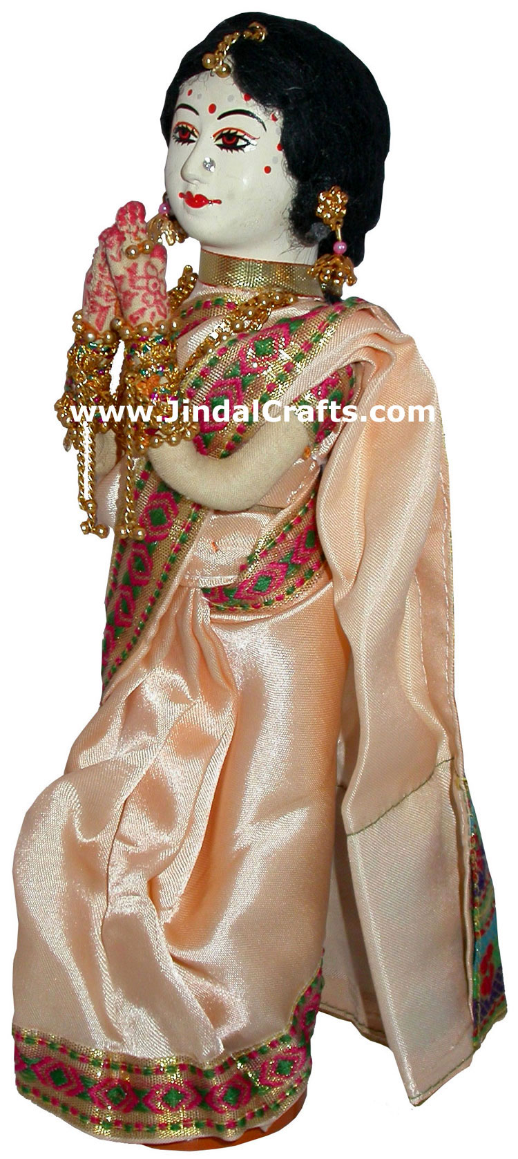 Handmade Traditional Indian Collectible Costume Doll Home Decor Artifact Figures