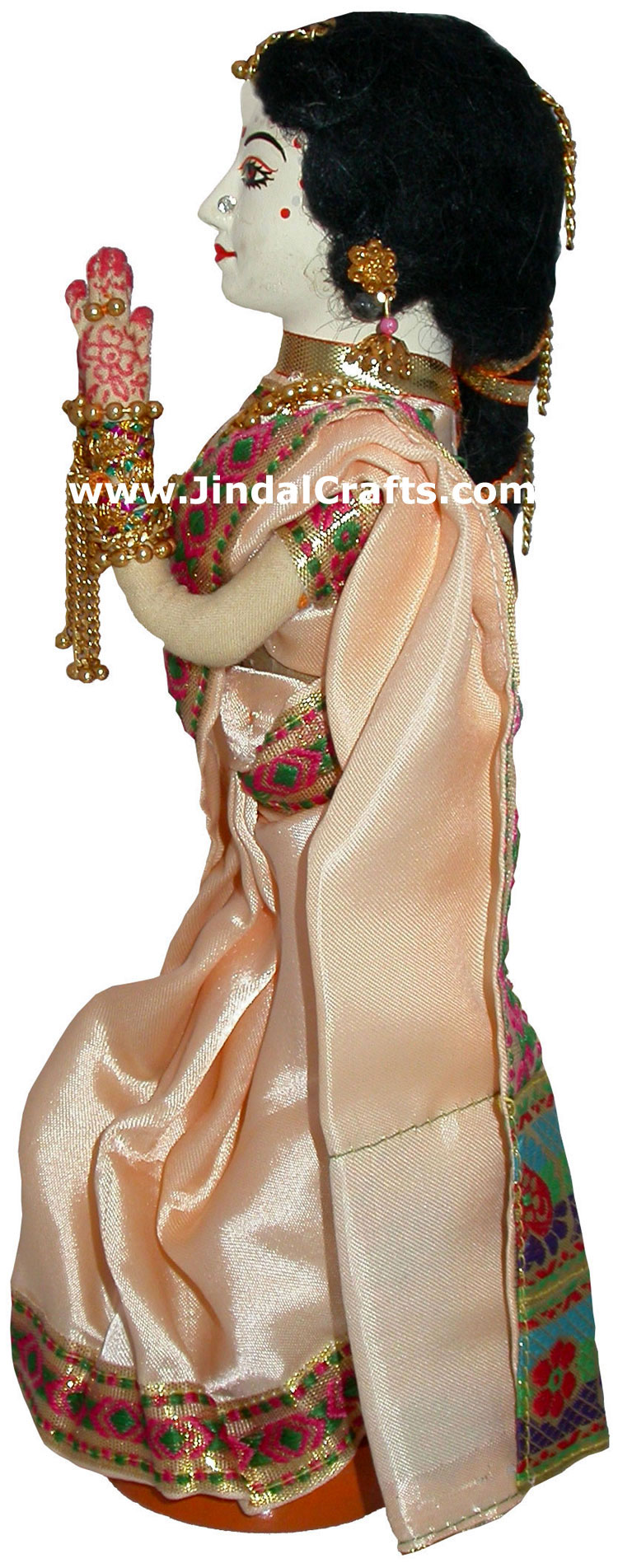 Handmade Traditional Indian Collectible Costume Doll Home Decor Artifact Figures