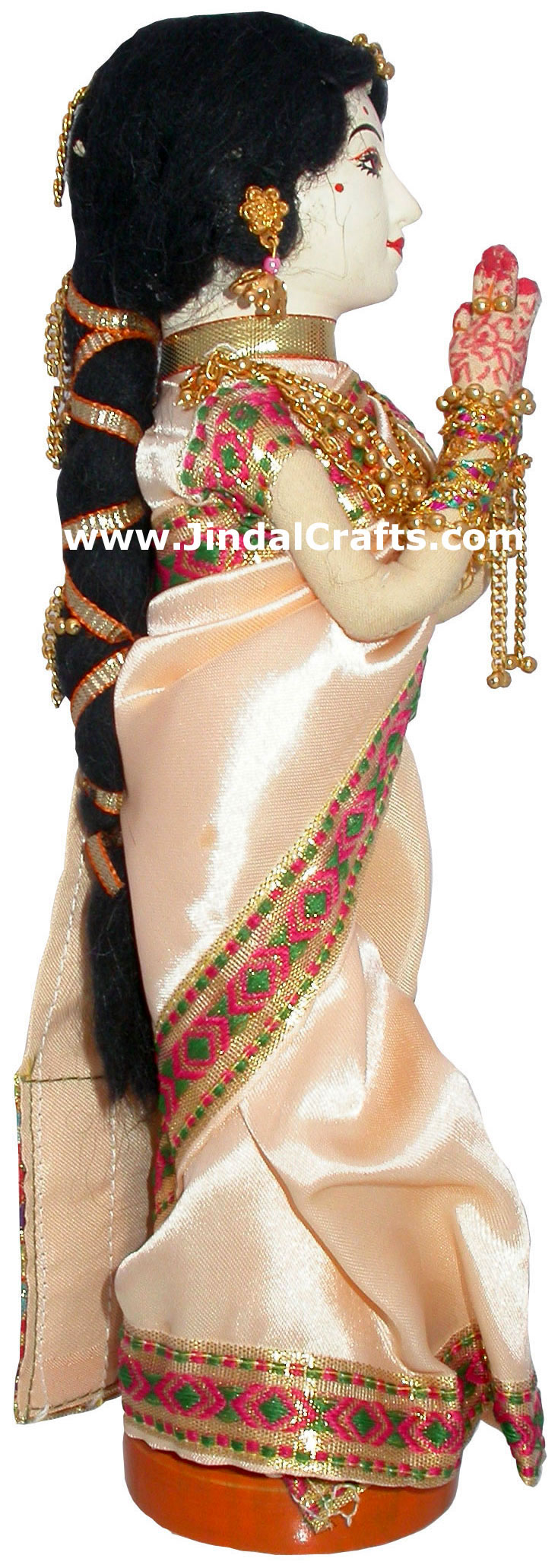 Handmade Traditional Indian Collectible Costume Doll Home Decor Artifact Figures