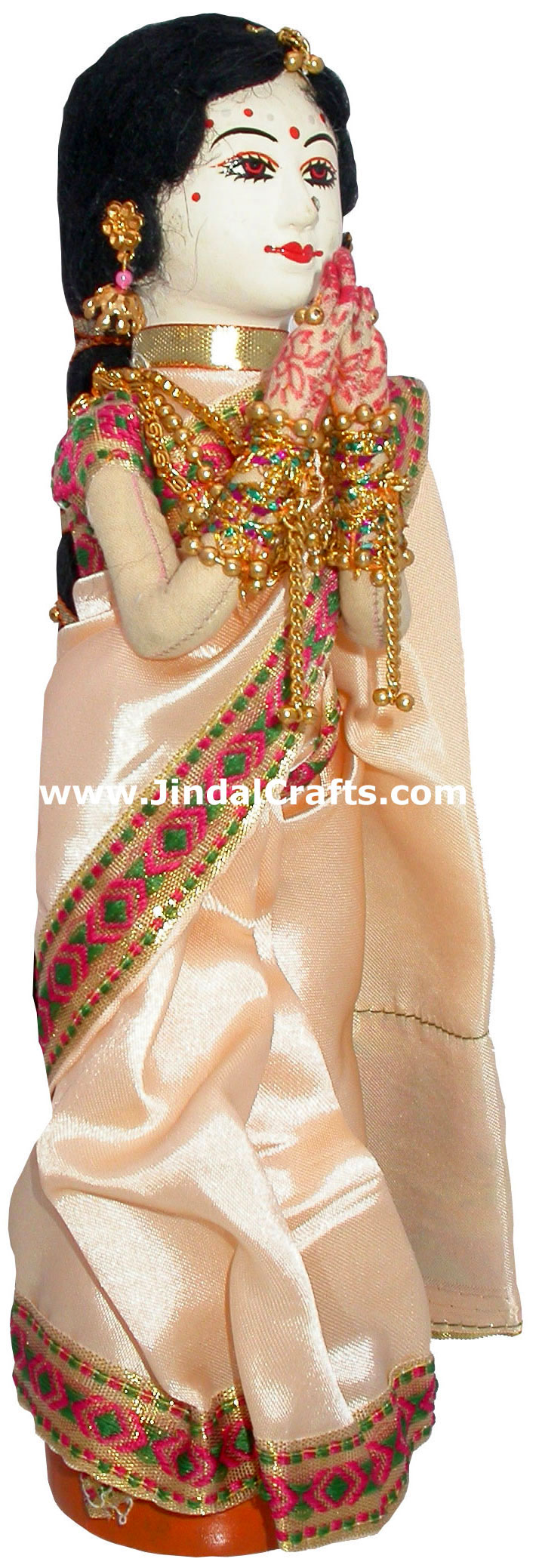 Handmade Traditional Indian Collectible Costume Doll Home Decor Artifact Figures