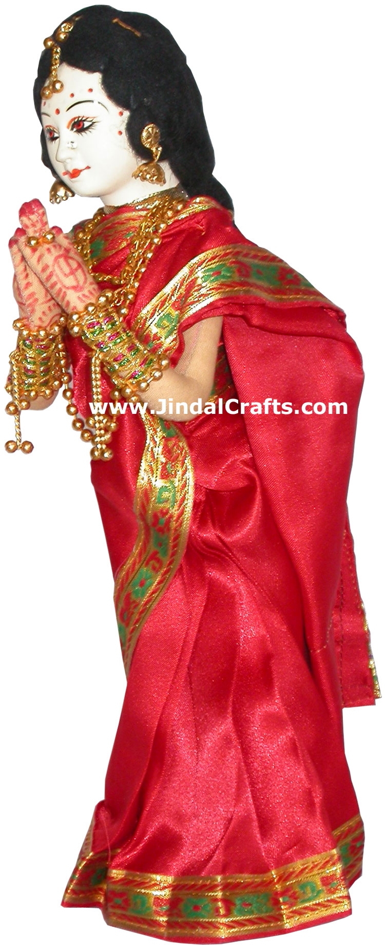 Handmade Traditional Indian Collectible Costume Doll Home Decor Artifact Figures