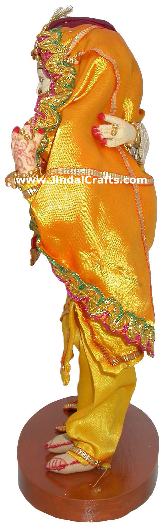 Handmade Traditional Indian Collectible Costume Doll Home Decor Artifact Figures