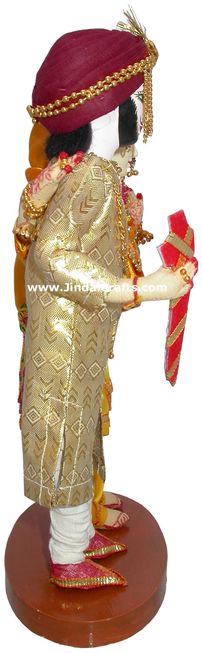 Handmade Traditional Indian Collectible Costume Doll Home Decor Artifact Figures