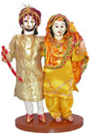 Handmade Traditional Indian Collectible Costume Doll Home Decor Artifact Figures