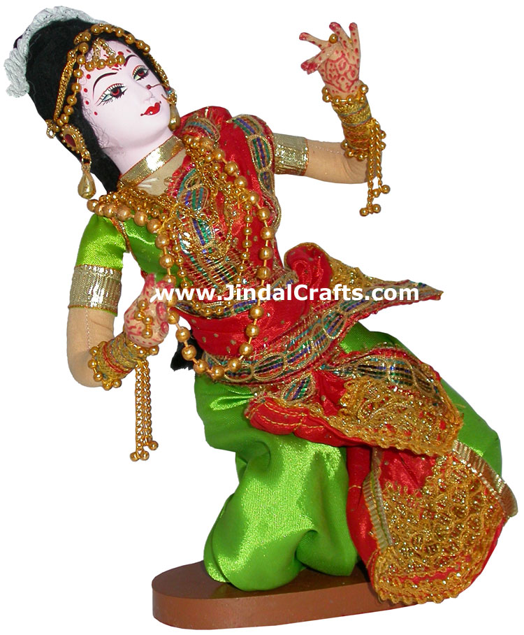 Handmade Traditional Indian Collectible Costume Doll Home Decor Artifact Figures