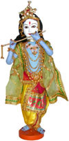 Lord Krishna Handmade Traditional Indian Collectible Costume Doll Home Decor Art