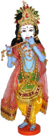 Lord Krishna Handmade Traditional Indian Collectible Costume Doll Home Decor Art