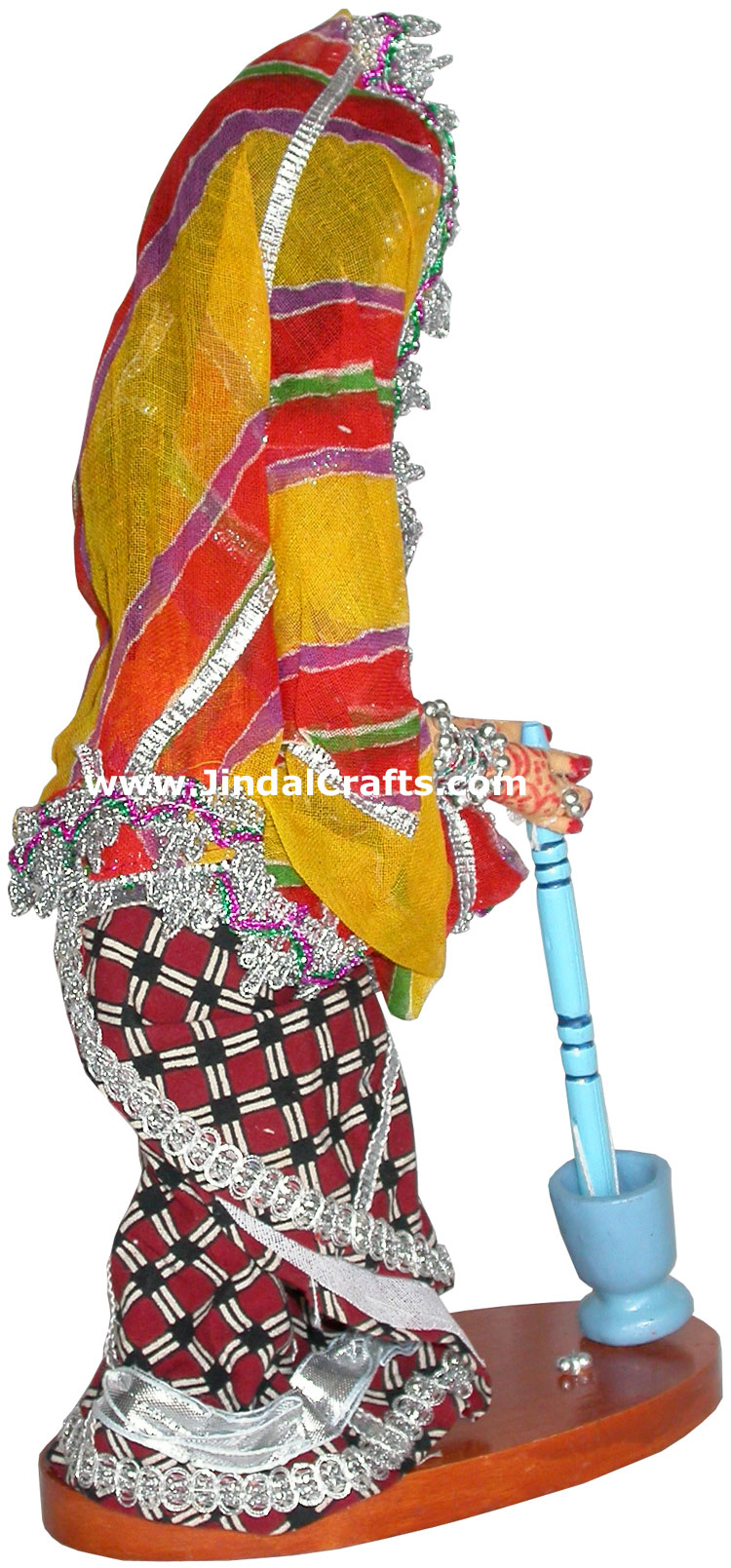 Handmade Traditional Indian Collectible Costume Doll Home Decor Artifact Figures