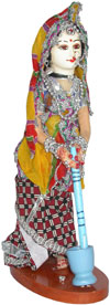 Handmade Traditional Indian Collectible Costume Doll Home Decor Artifact Figures
