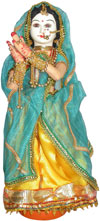 Handmade Traditional Indian Collectible Costume Doll Home Decor Artifact Figures