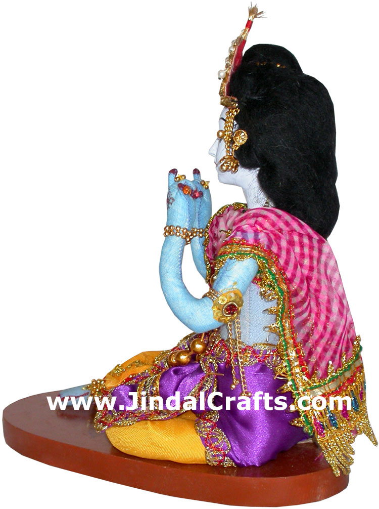 Ethnic Krishna Doll - Indian Art Craft Handicraft Traditional Figure
