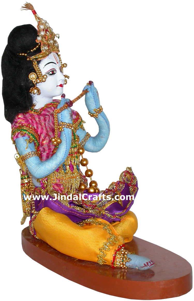Ethnic Krishna Doll - Indian Art Craft Handicraft Traditional Figure