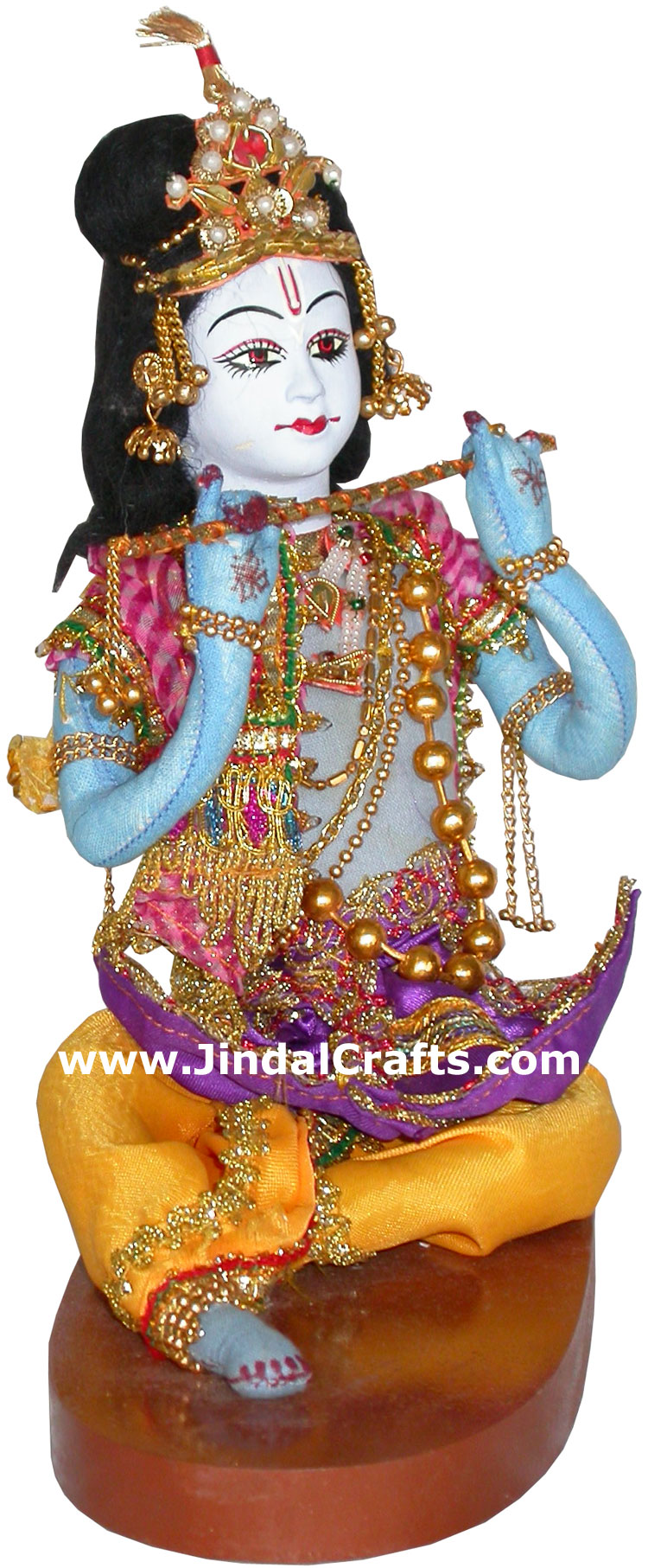 Ethnic Krishna Doll - Indian Art Craft Handicraft Traditional Figure