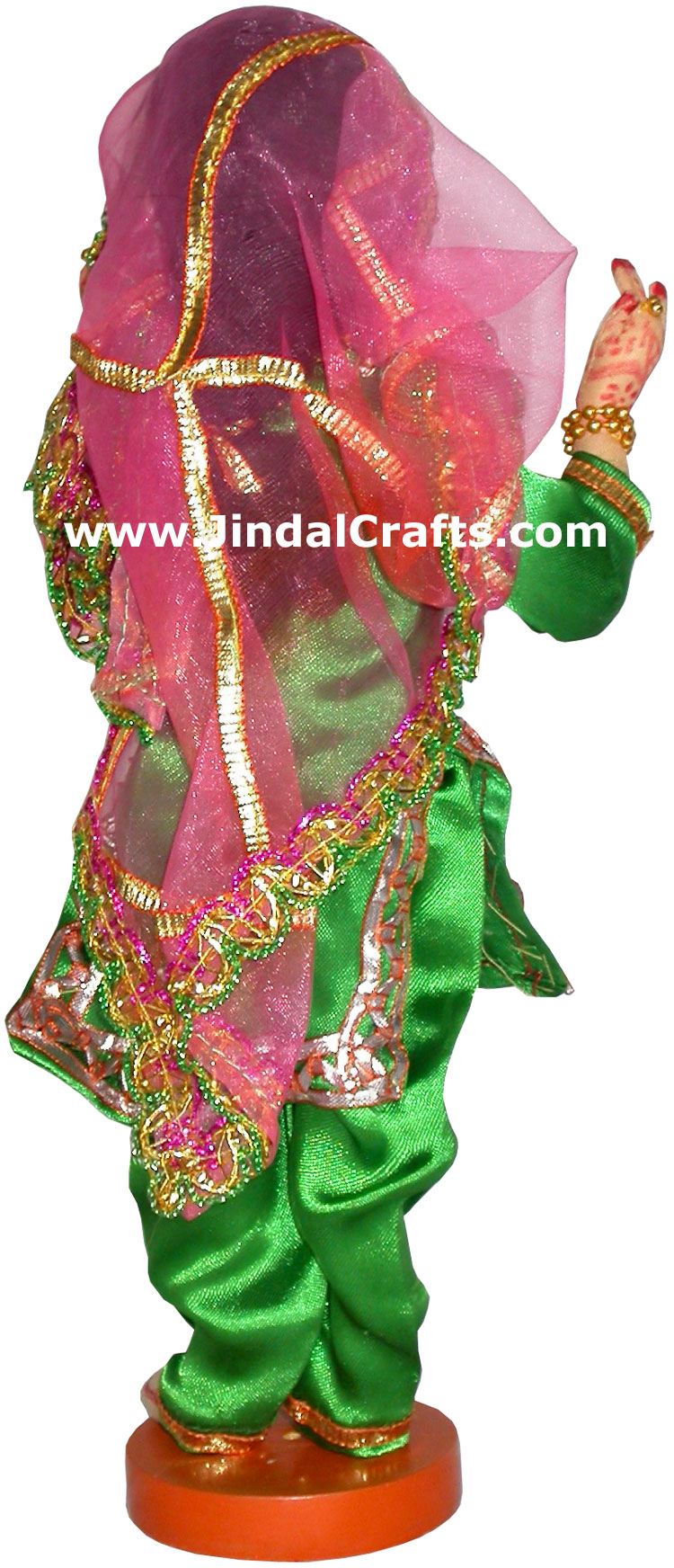 Handmade Traditional Indian Collectible Costume Doll Home Decor Artifact Figure
