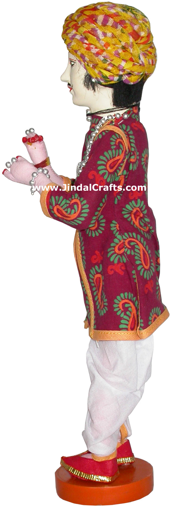 Handmade Traditional Indian Collectible Costume Doll Home Decor Artifact Figures