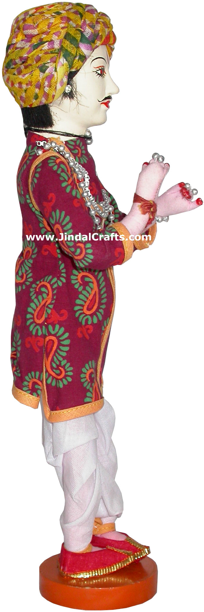 Handmade Traditional Indian Collectible Costume Doll Home Decor Artifact Figures
