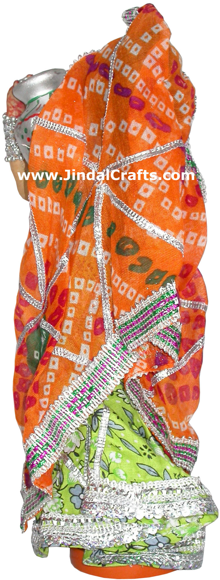 Handmade Traditional Indian Collectible Costume Doll Home Decor Artifact Figures