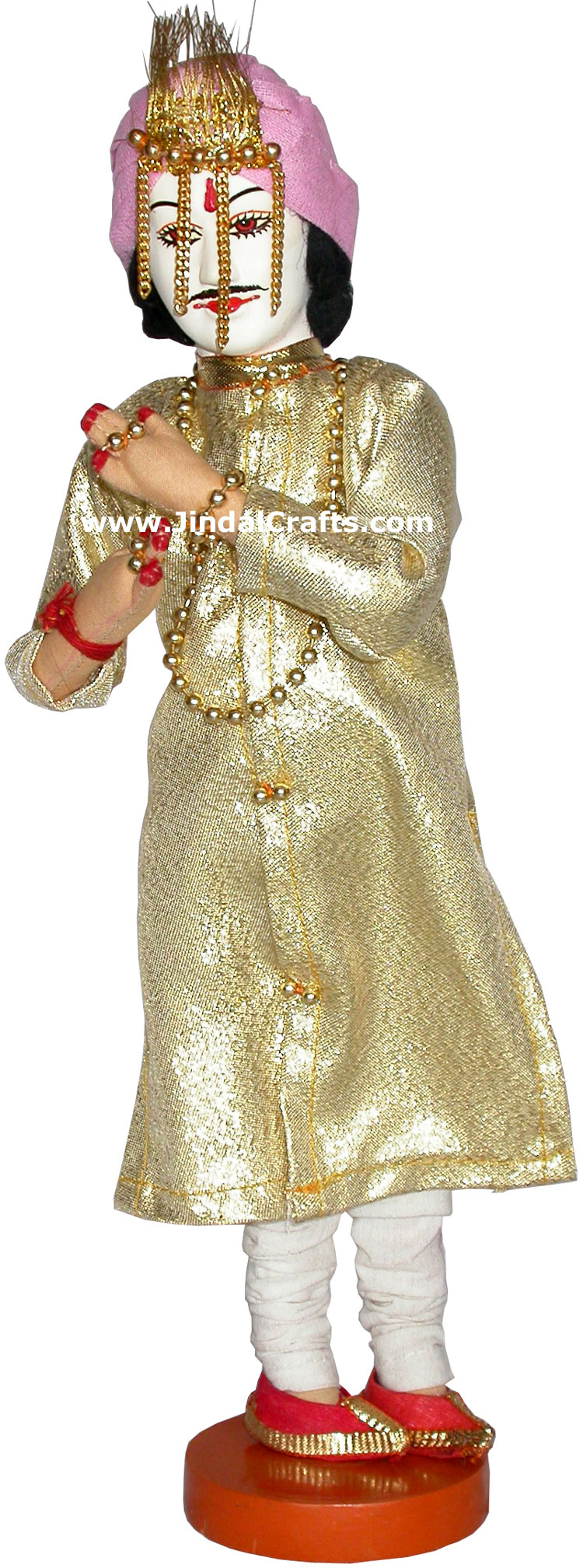 Handmade Traditional Indian Collectible Costume Doll Home Decor Artifact Figure