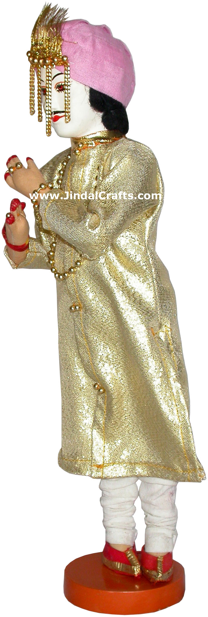 Handmade Traditional Indian Collectible Costume Doll Home Decor Artifact Figure