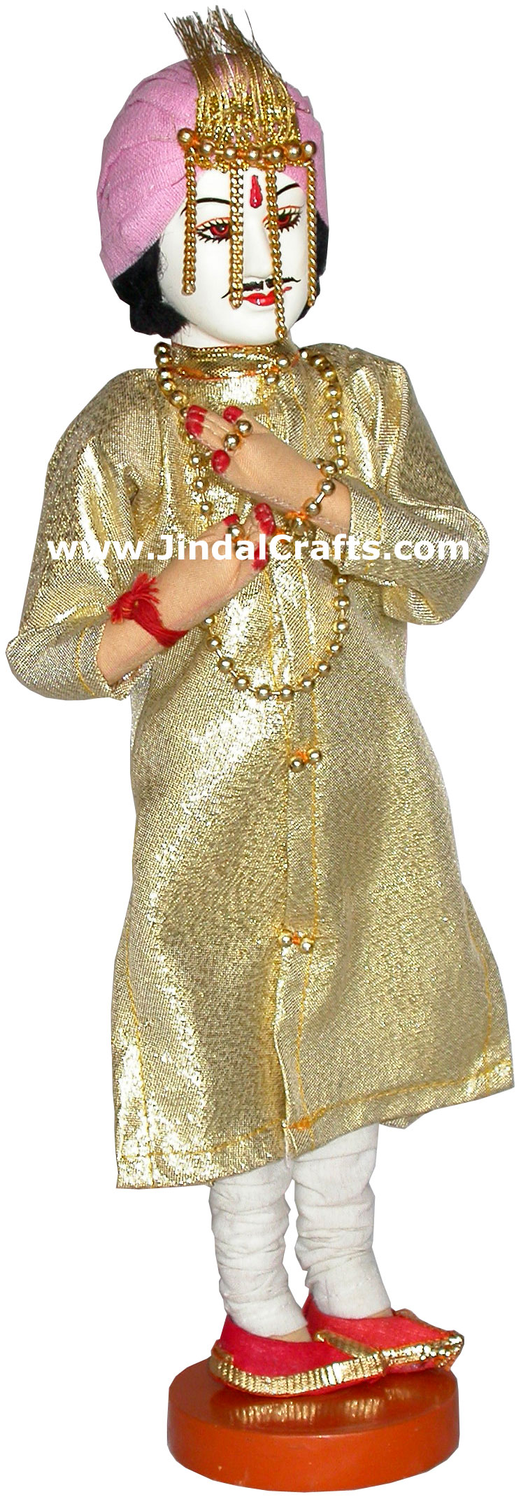 Handmade Traditional Indian Collectible Costume Doll Home Decor Artifact Figure