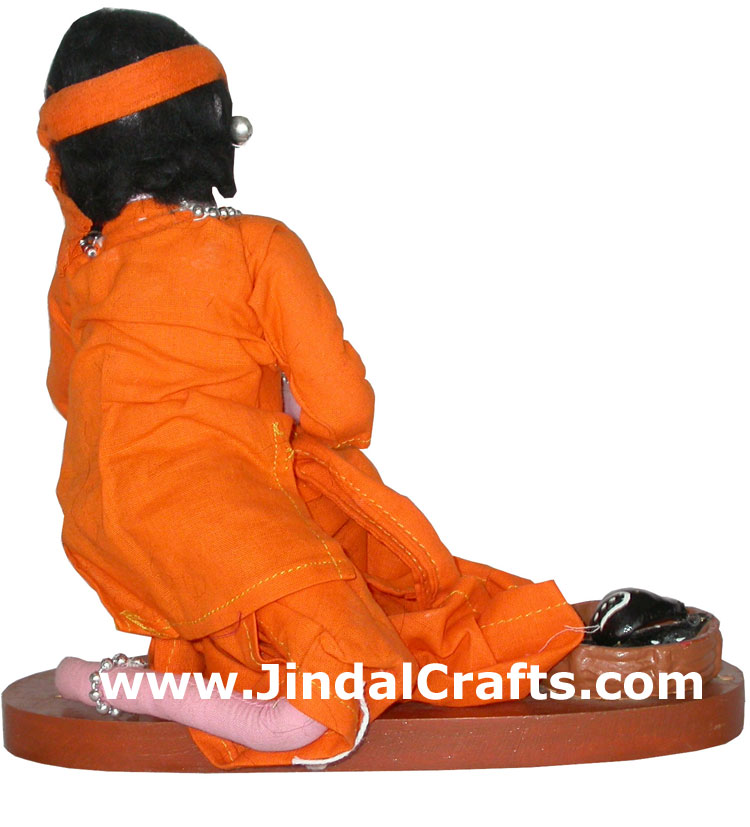 Handmade Traditional Indian Collectible Costume Doll Home Decor Artifact Figures