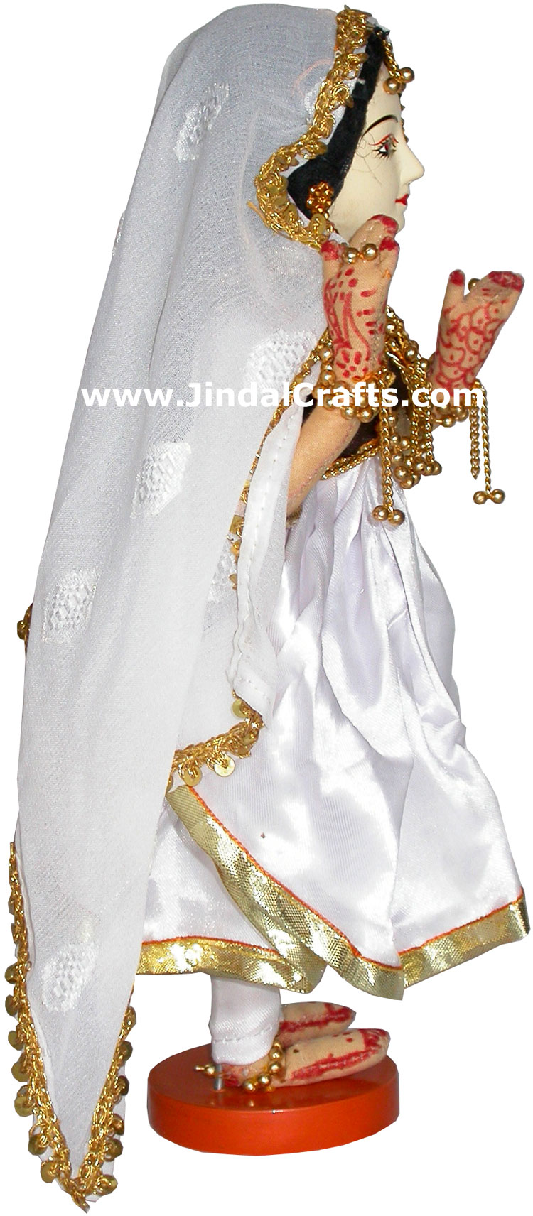 Handmade Traditional Indian Collectible Costume Doll Home Decor Artifact Figures