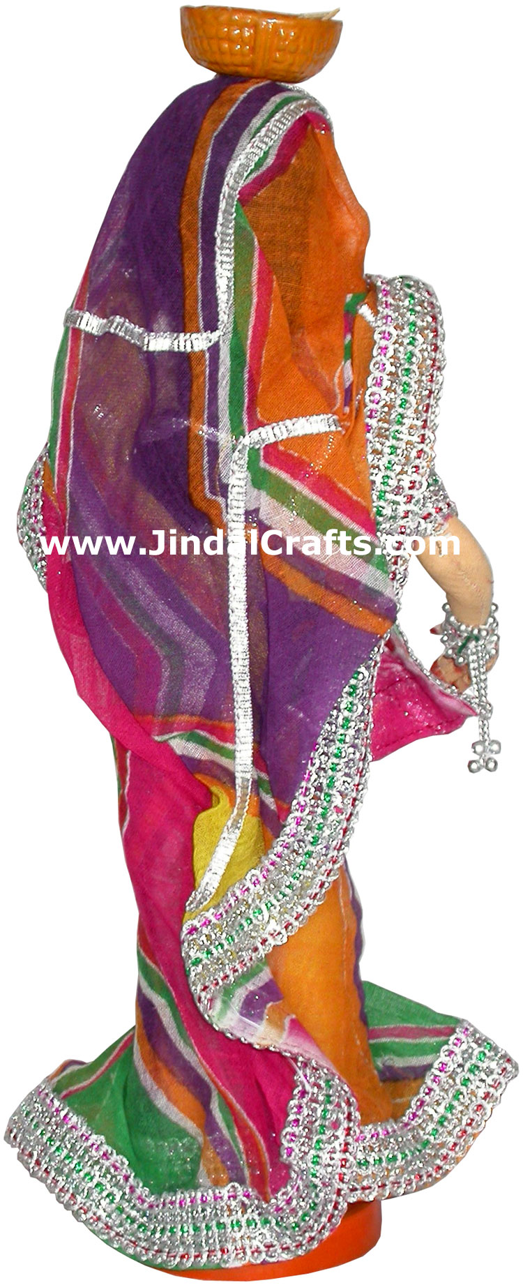 Handmade Traditional Indian Collectible Costume Doll Home Decor Artifact Figures