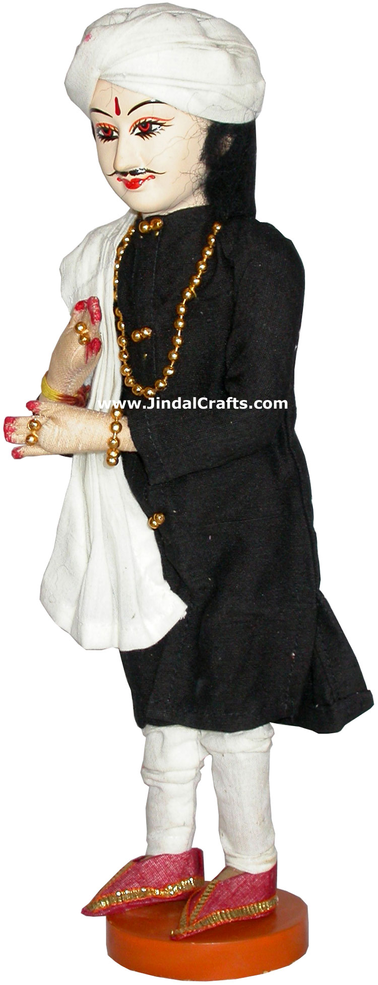 Handmade Traditional Indian Collectible Costume Doll Home Decor Artifact Figures