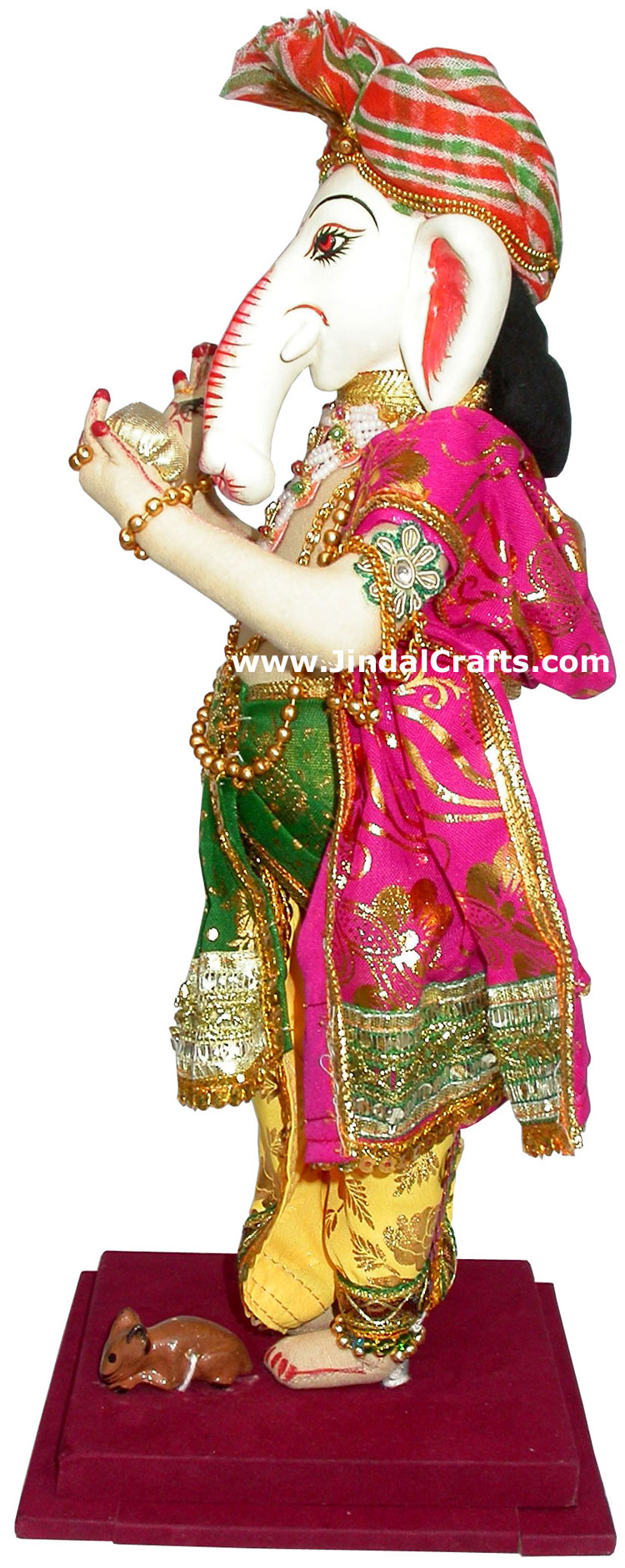 Lord Ganesha Handmade Traditional Indian Collectible Costume Doll Home Decor Art
