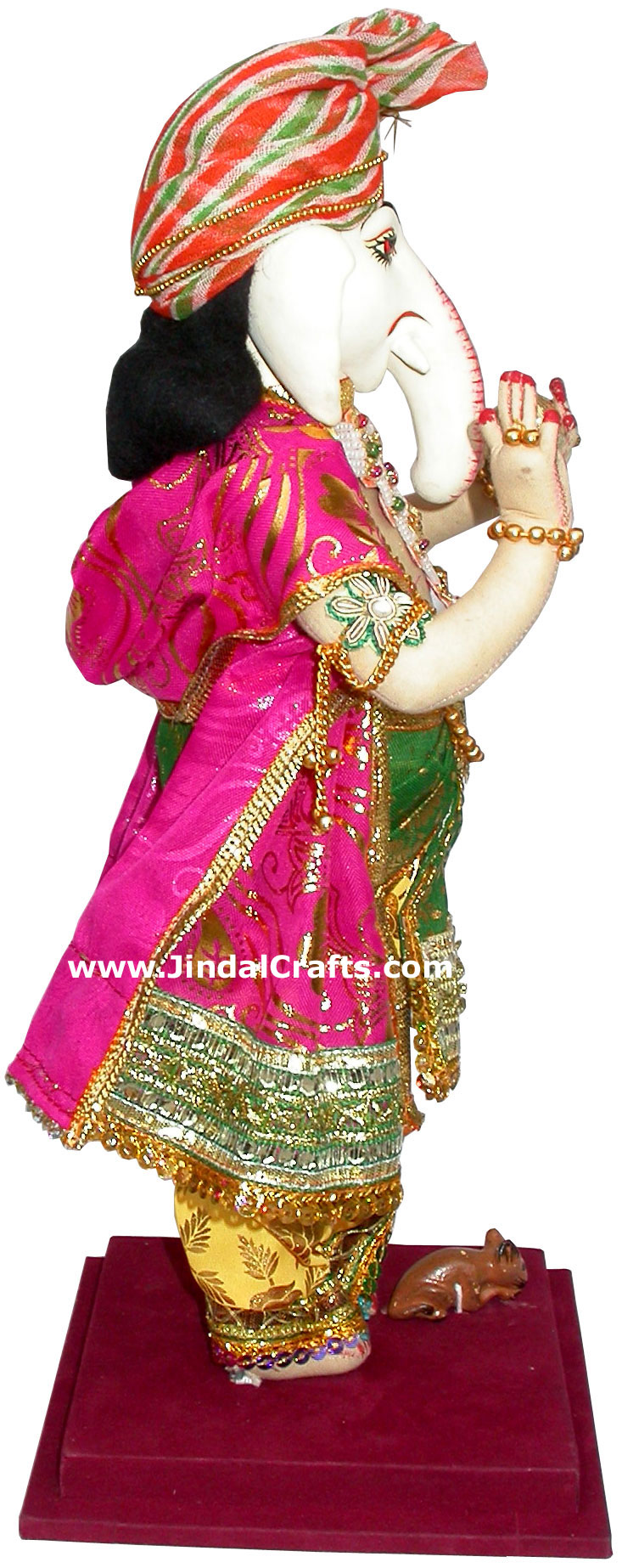 Lord Ganesha Handmade Traditional Indian Collectible Costume Doll Home Decor Art