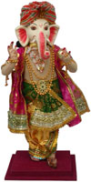 Lord Ganesha Handmade Traditional Indian Collectible Costume Doll Home Decor Art