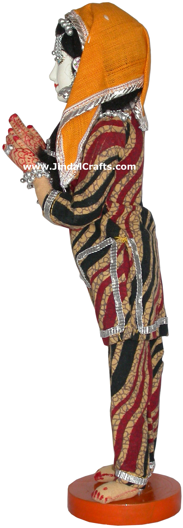Handmade Traditional Indian Collectible Costume Doll Home Decor Artifact Figures