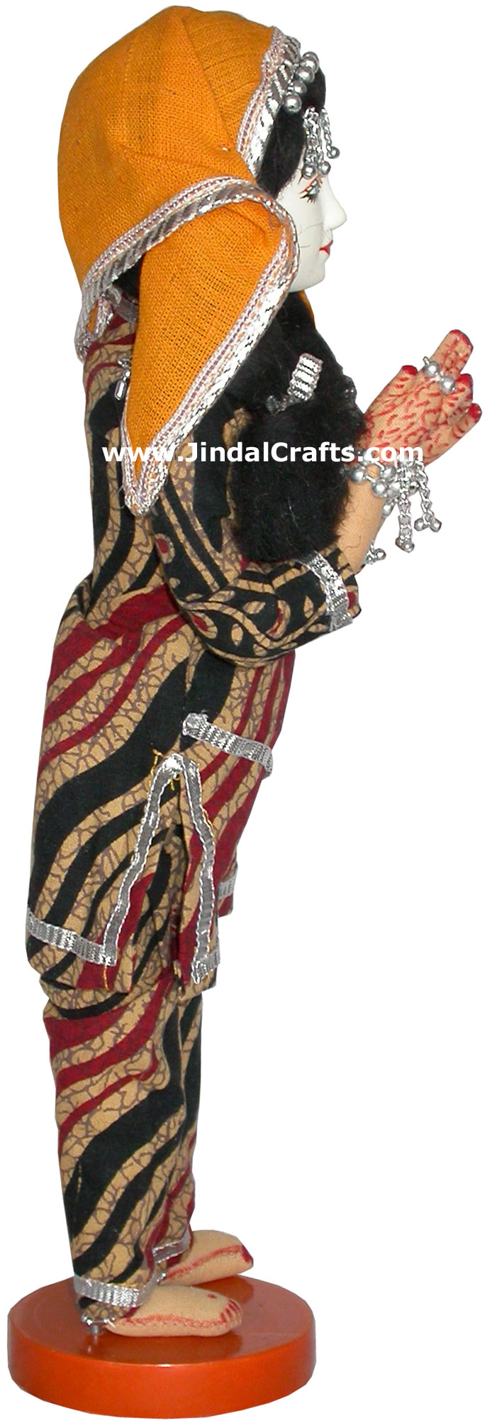 Handmade Traditional Indian Collectible Costume Doll Home Decor Artifact Figures