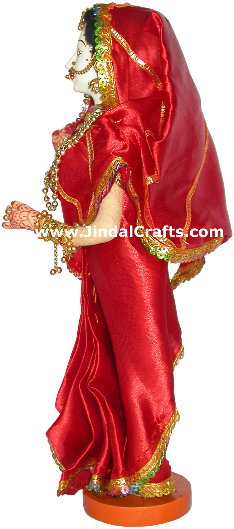 Handmade Traditional Indian Collectible Costume Doll Home Decor Artifact Figures