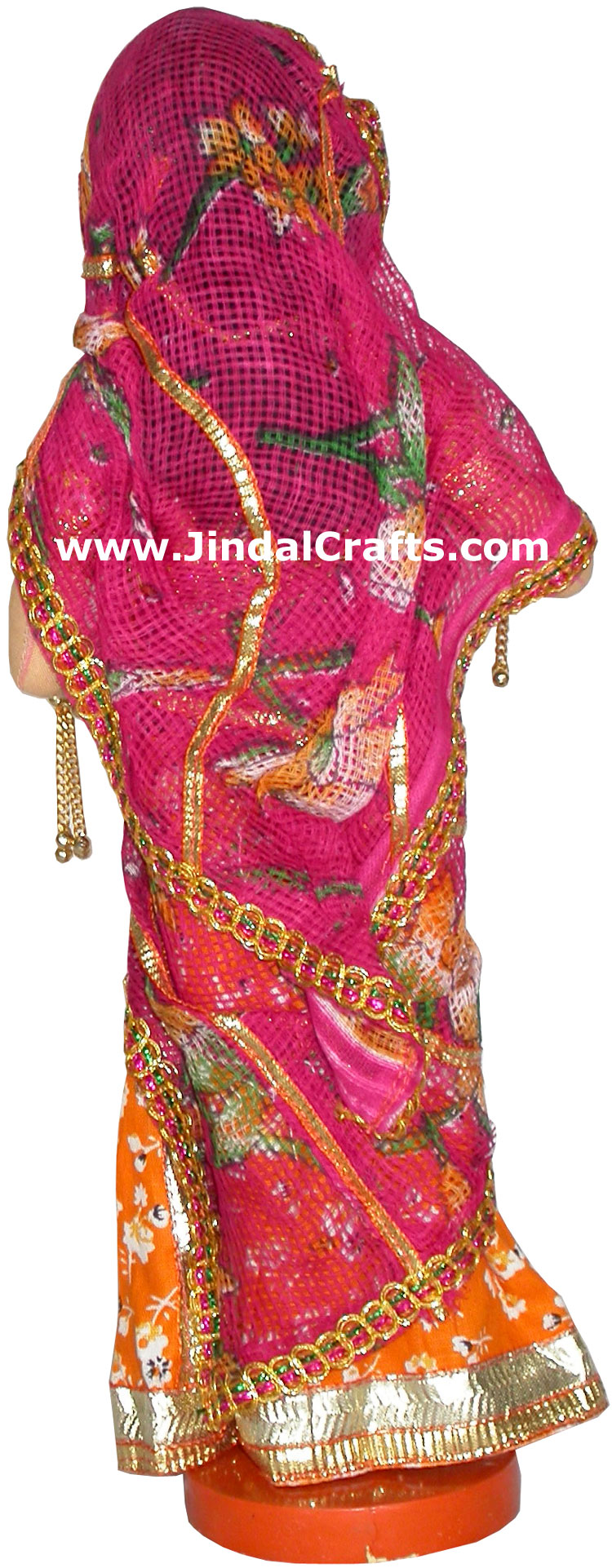 Handmade Traditional Indian Collectible Costume Doll Home Decor Artifact Figures