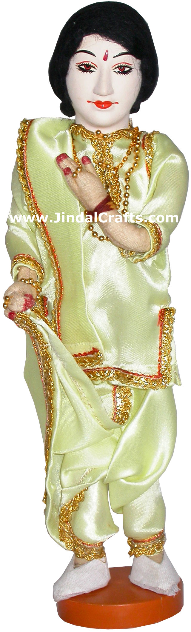 Handmade Traditional Indian Collectible Costume Doll Home Decor Artifact Figures