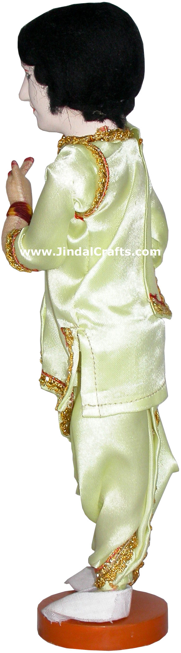 Handmade Traditional Indian Collectible Costume Doll Home Decor Artifact Figures
