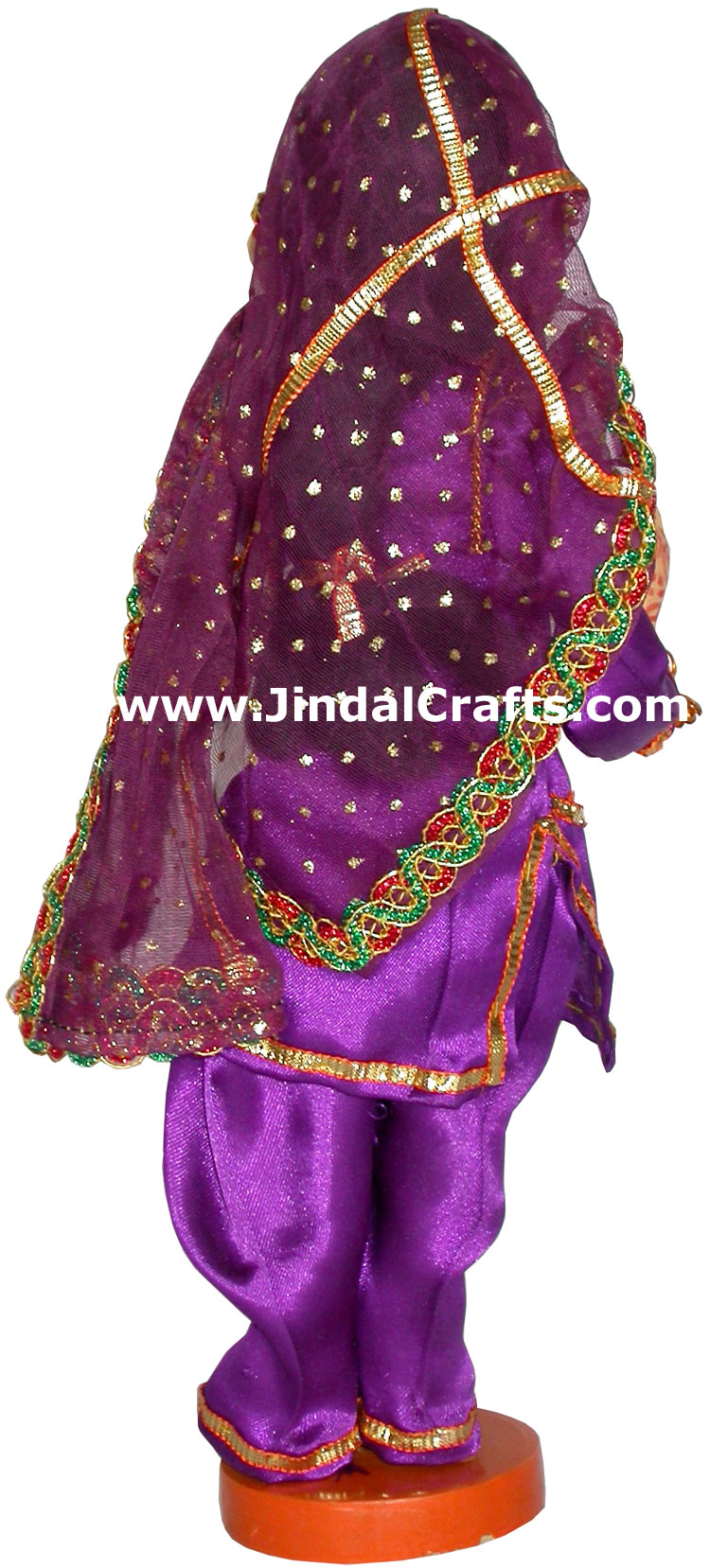 Handmade Traditional Indian Collectible Costume Doll Home Decor Artifact Figures