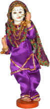 Handmade Traditional Indian Collectible Costume Doll Home Decor Artifact Figures