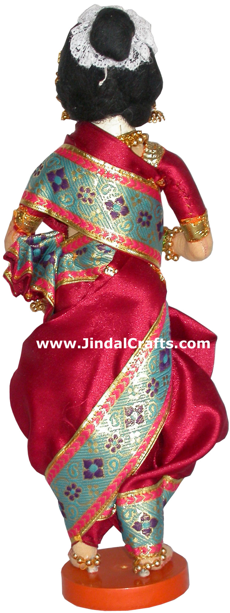 Handmade Traditional Indian Collectible Costume Doll Home Decor Artifact Figures