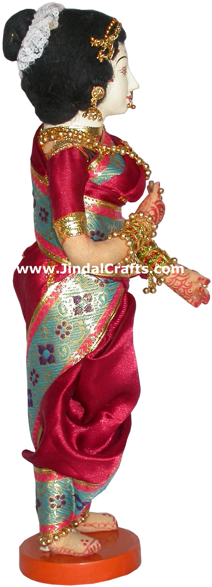 Handmade Traditional Indian Collectible Costume Doll Home Decor Artifact Figures