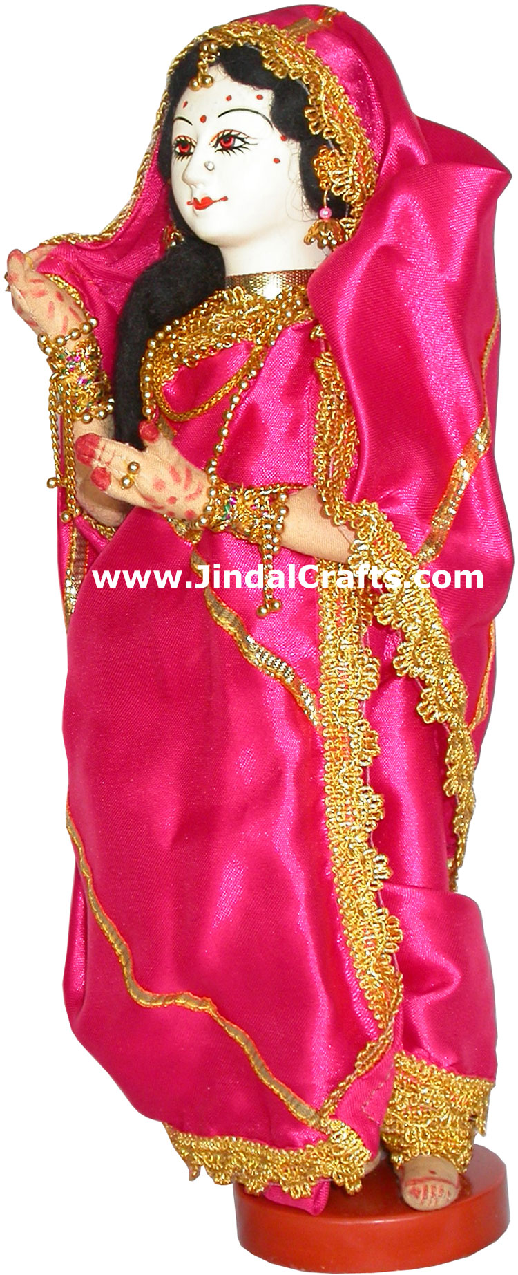 Handmade Traditional Indian Collectible Costume Doll Home Decor Artifact Figures
