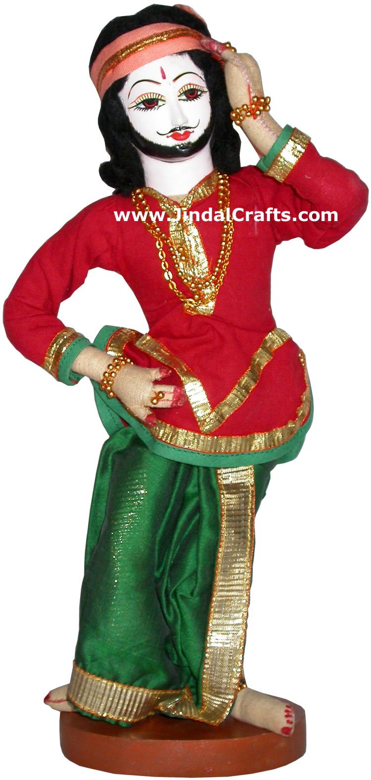 Handmade Traditional Indian Collectible Costume Doll Home Decor Artifact Figure