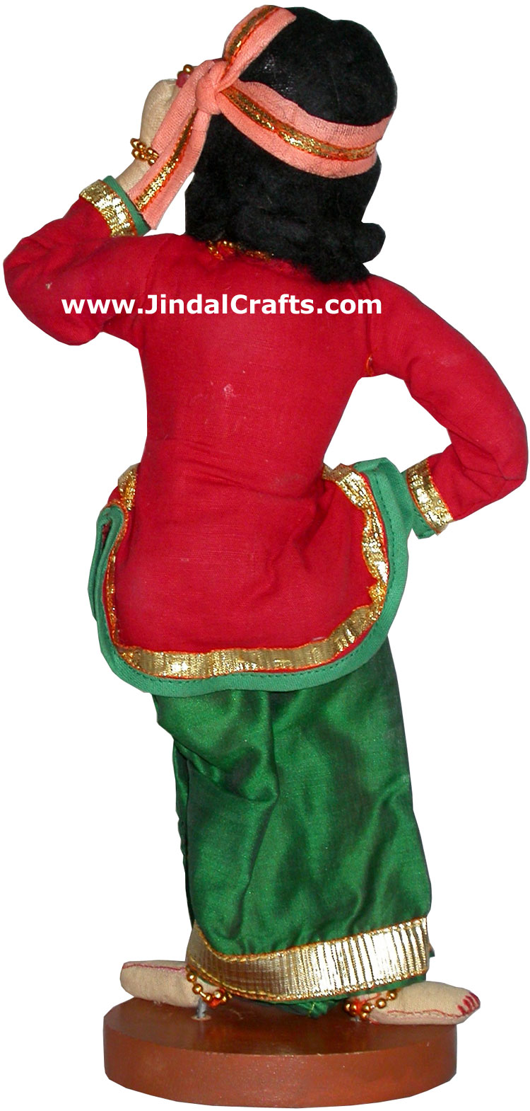 Handmade Traditional Indian Collectible Costume Doll Home Decor Artifact Figure