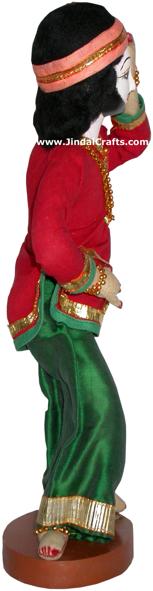 Handmade Traditional Indian Collectible Costume Doll Home Decor Artifact Figure