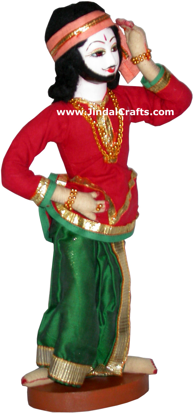 Handmade Traditional Indian Collectible Costume Doll Home Decor Artifact Figure