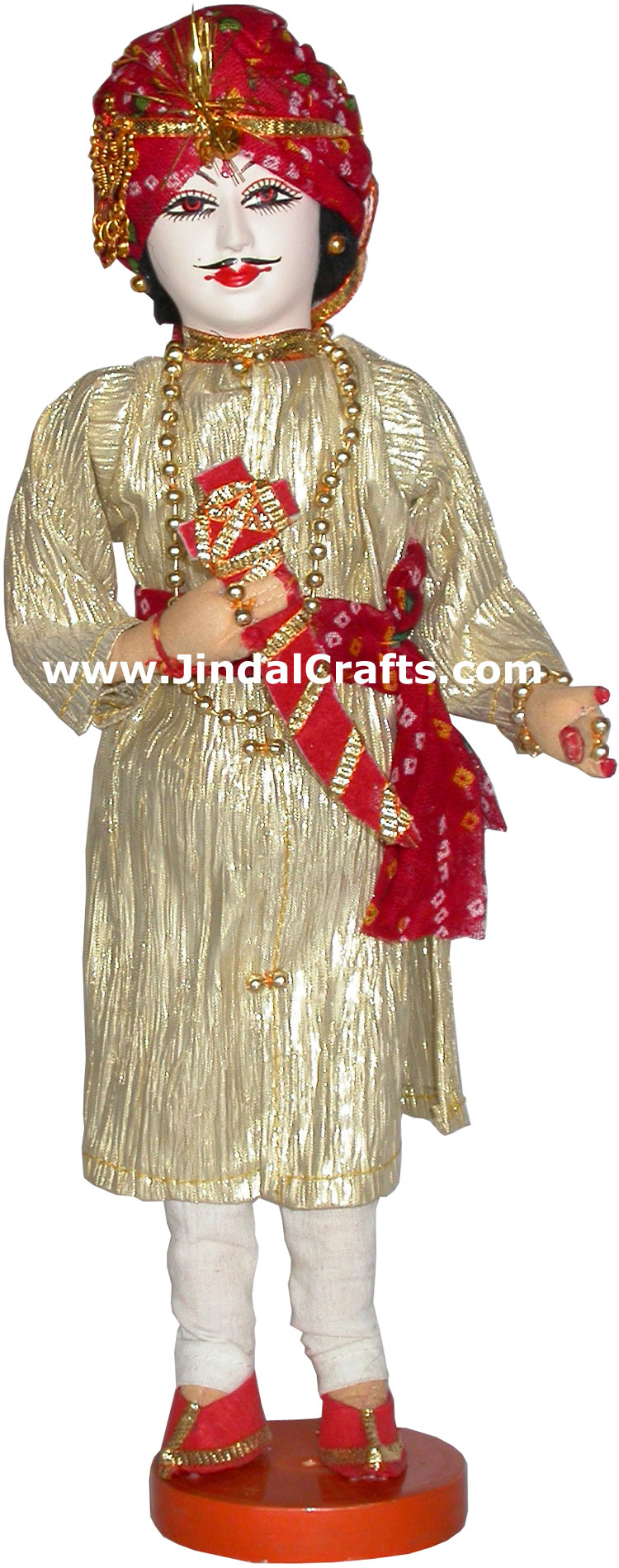 Handmade Traditional Indian Collectible Costume Doll Home Decor Artifact Figures