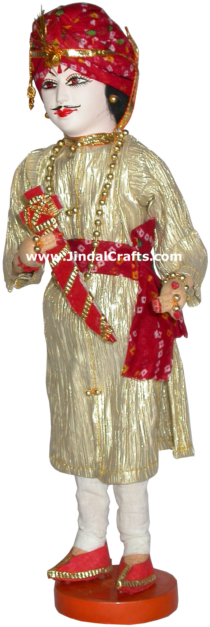 Handmade Traditional Indian Collectible Costume Doll Home Decor Artifact Figures